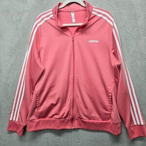 Adidas 2X Track Jacket Pink Full zip track jacket with pockets Sport Athletic